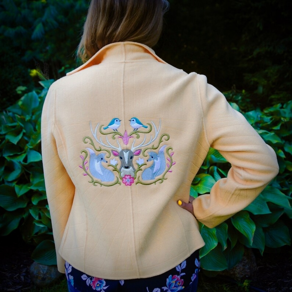 Custom Embroidered Alexandra Bartlett Wool Blazer